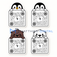 RealNick Profil-Sticker mit Tiermotiv und QR-Code |...