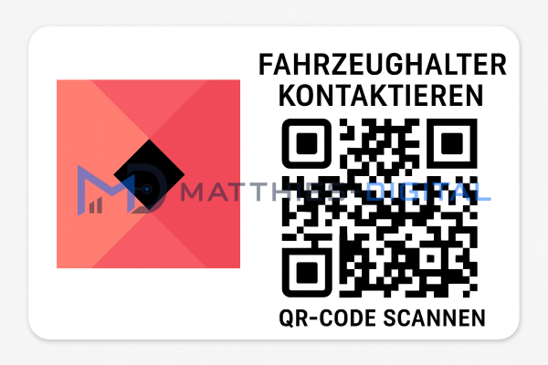 RealNick „Kontaktklar“ – QR-Kontaktsticker fürs Auto