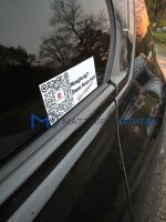RealNick QR-Code-Profilsticker „Neugierig? Dann Scan halt!“ – selbstklebender Aufkleber, 1 Stück