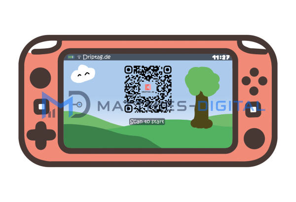RealNick „Playtime“ – QR-Sticker im Gaming-Design