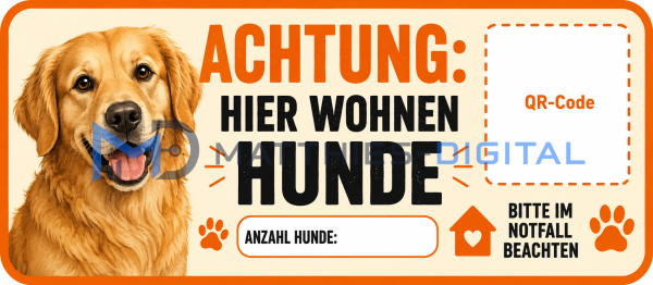 RealNick „Hundeheld“ – Notfallsticker für dein Zuhause